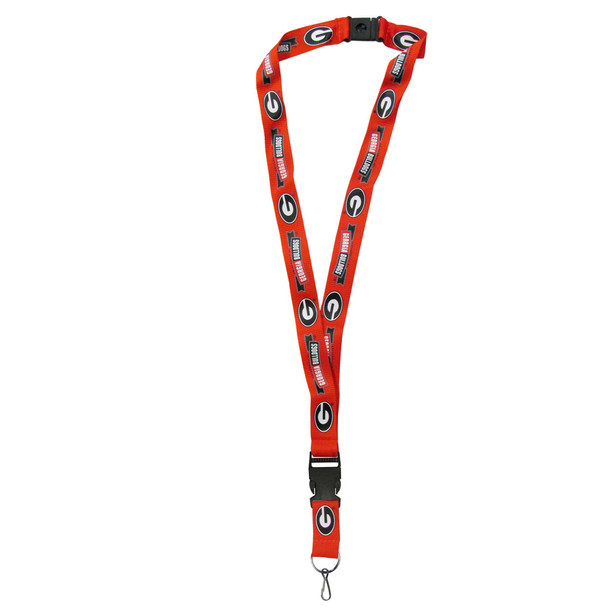 Georgia Bulldogs Lanyard Keychain ID Holder NCAA Fan Accessory