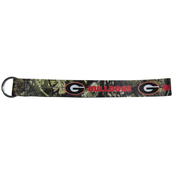 Georgia Bulldogs Lanyard Keychain ID Holder NCAA Fan Accessory Key Chain, Mossy Oak