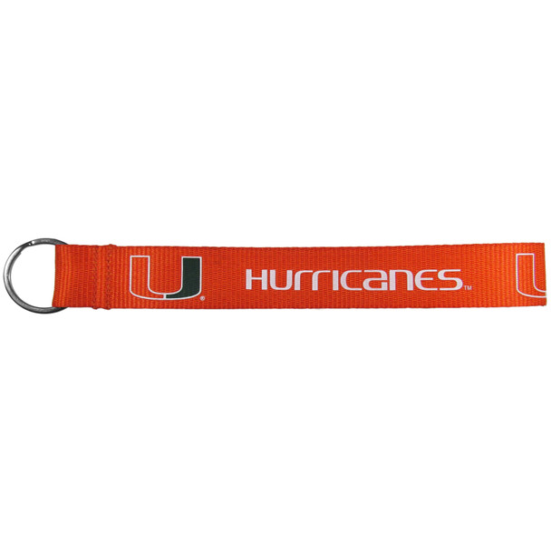 Miami Hurricanes Lanyard Keychain ID Holder NCAA Fan Accessory Key Chain