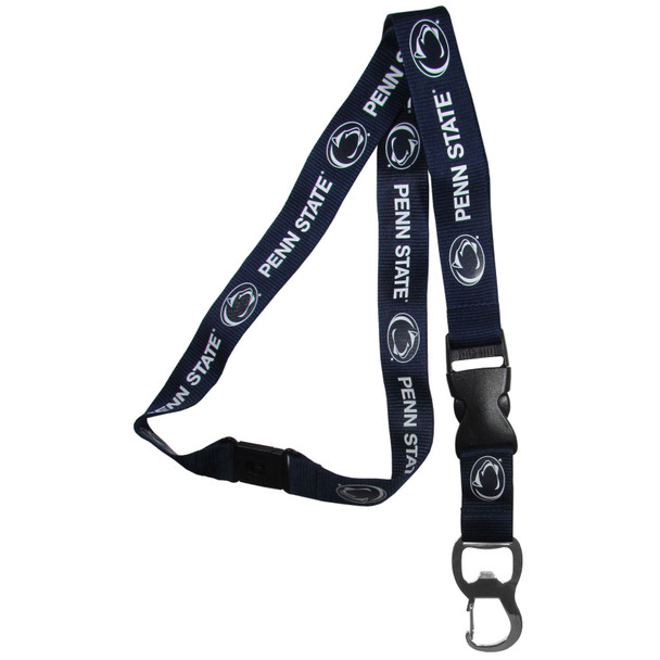Penn State Nittany Lions Lanyard Keychain ID Holder NCAA Fan Accessory, Bottle Opener