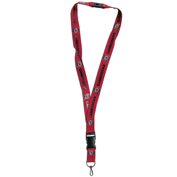S. Carolina Gamecocks Lanyard Keychain ID Holder NCAA Fan Accessory