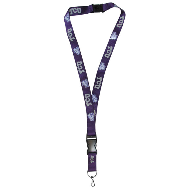 TCU Horned Frogs Lanyard Keychain ID Holder NCAA Fan Accessory