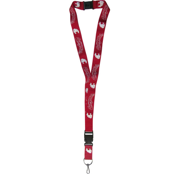 Washington State Cougars Lanyard Keychain ID Holder NCAA Fan Accessory