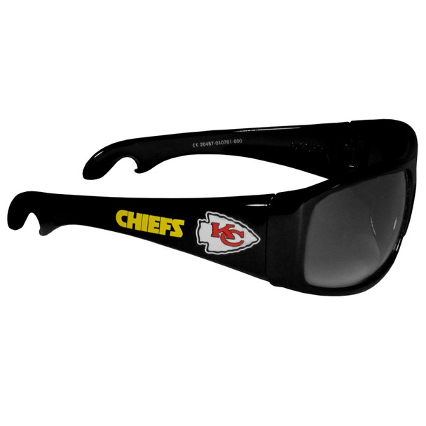 Kansas City Chiefs Wrap Bottle Opener Sunglasses