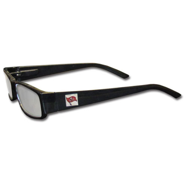 Tampa Bay Buccaneers Black Reading Glasses +2.25