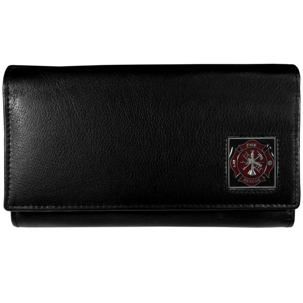 Women's Leather Wallet - Firefighter