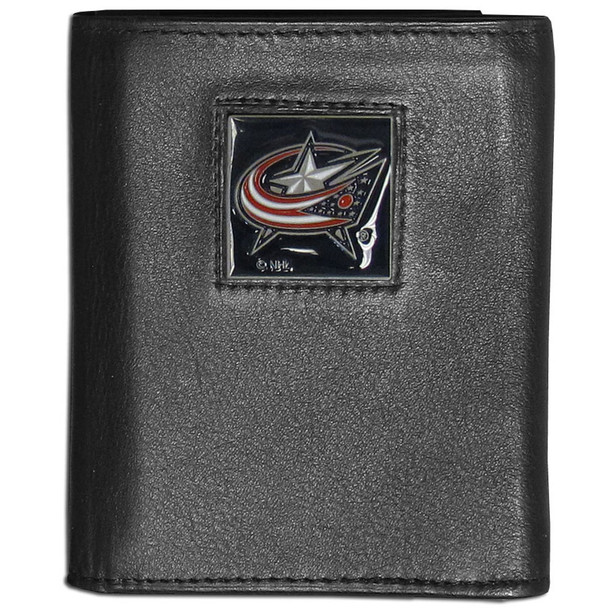 Columbus Blue Jackets¬Æ Leather Tri-fold Wallet