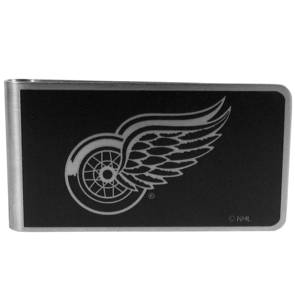 Detroit Red Wings¬Æ Black and Steel Money Clip