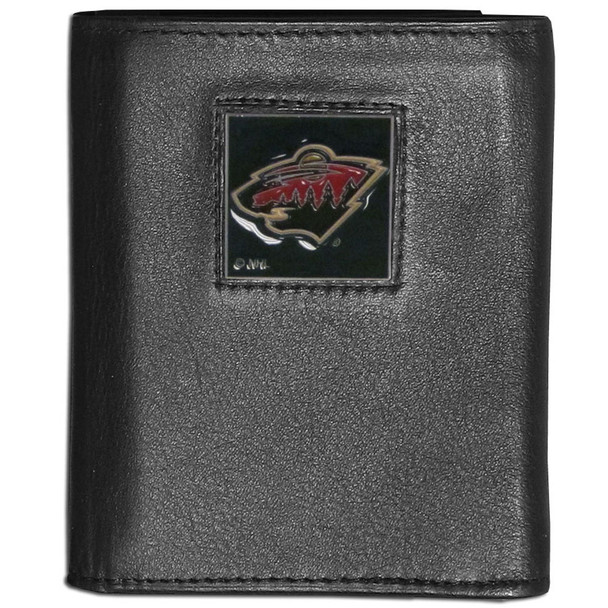 Minnesota Wild¬Æ Leather Tri-fold Wallet