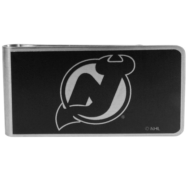 New Jersey Devils¬Æ Black and Steel Money Clip