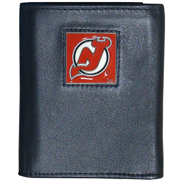New Jersey Devils¬Æ Leather Tri-fold Wallet