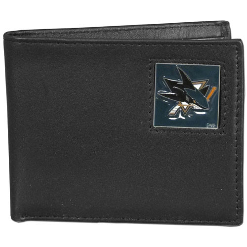 San Jose Sharks¬Æ Leather Bi-fold Wallet