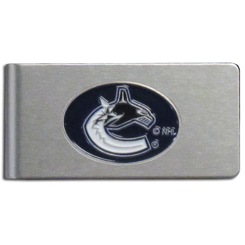 Vancouver Canucks¬Æ Brushed Metal Money Clip