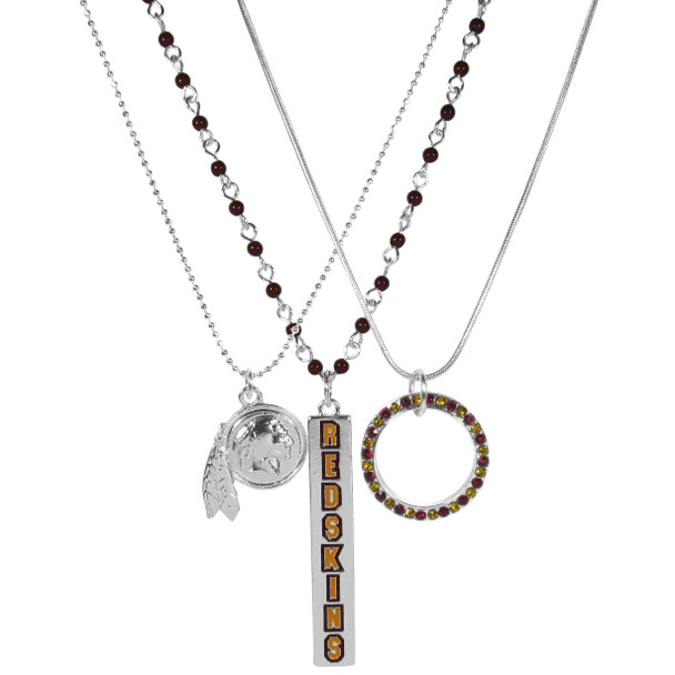 Washington Commanders Trio Necklace Set