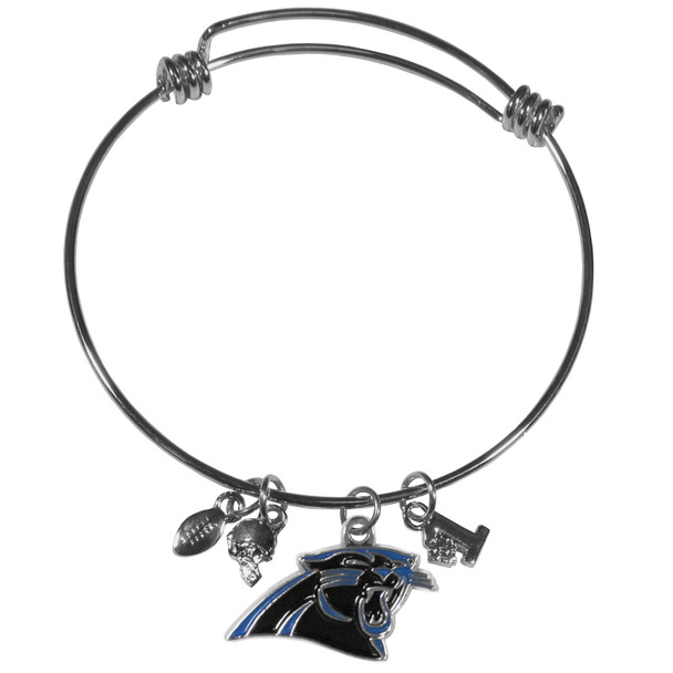 Carolina Panthers Charm Bangle Bracelet Carolina Panthers Charm Bangle Bracelet