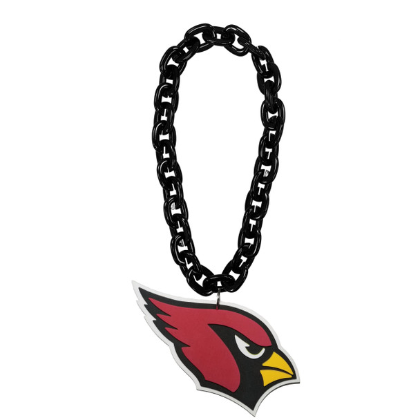 Arizona Cardinals Fan Chain Necklace NFL Foam Chain Fan Gear Black