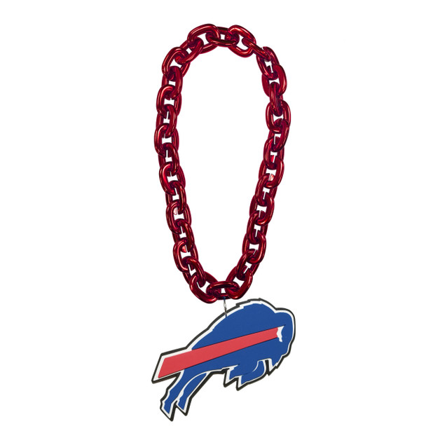Buffalo Bills Fan Chain Necklace NFL Foam Chain Fan Gear Red
