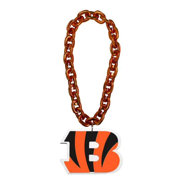 Cincinnati Bengals Fan Chain Necklace NFL Foam Chain Fan Gear Orange