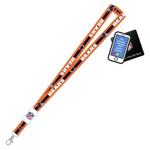 Chicago Bears Charging Lanyard iPhone iPad USB Cable NFL Fan Gear