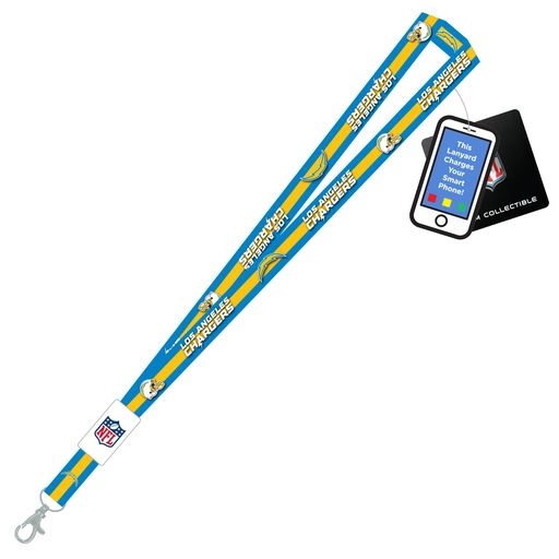 Los Angeles Chargers  Charging Lanyard iPhone iPad USB Cable NFL Fan Gear