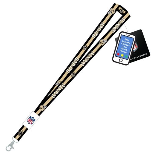 New Orleans Saints  Charging Lanyard iPhone iPad USB Cable NFL Fan Gear