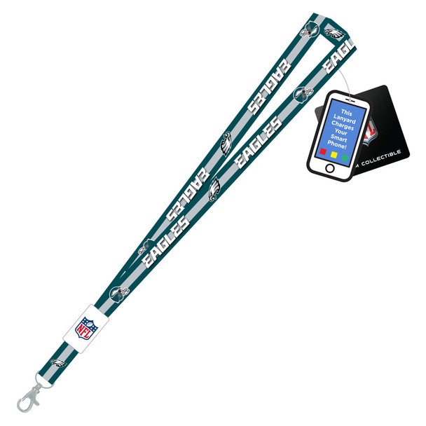 Philadelphia Eagles  Charging Lanyard iPhone iPad USB Cable NFL Fan Gear