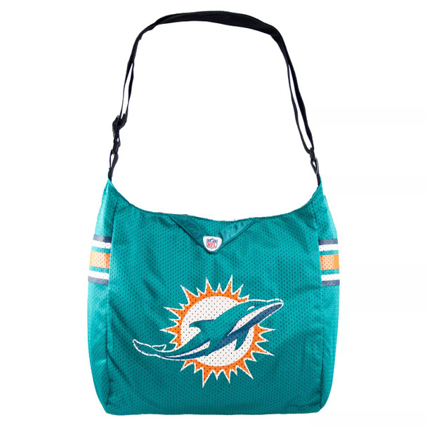 Miami Dolphins Team Jersey Tote Bag NFL Fan Tote Travel Game Day Bag