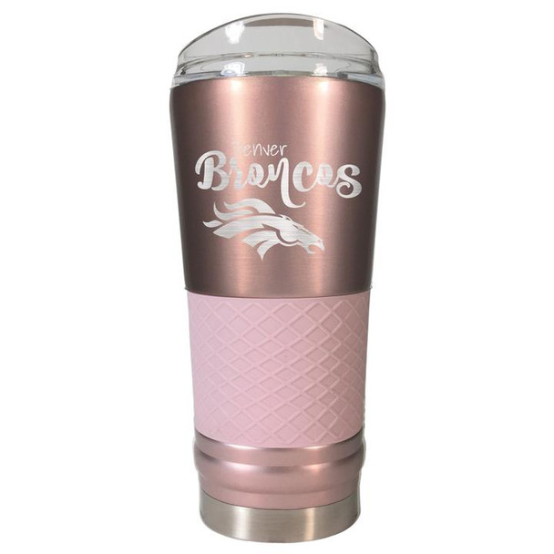Denver Broncos 24 Oz. Rose Gold Draft Tumbler
