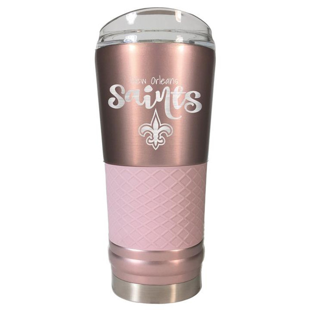 New Orleans Saints 24 Oz. Rose Gold Draft Tumbler