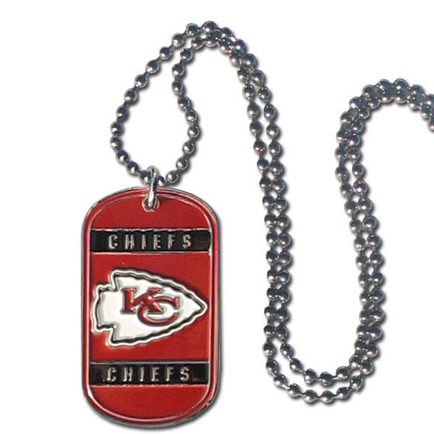 Kansas City Chiefs Tag Necklace