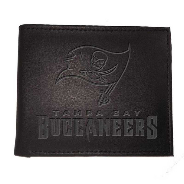 Tampa Bay Buccaneers Leather Blackout Bi-fold Wallet