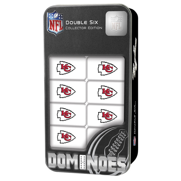 Kansas City Chiefs Double Six Domino Set NFL Game Set Fan Collectible