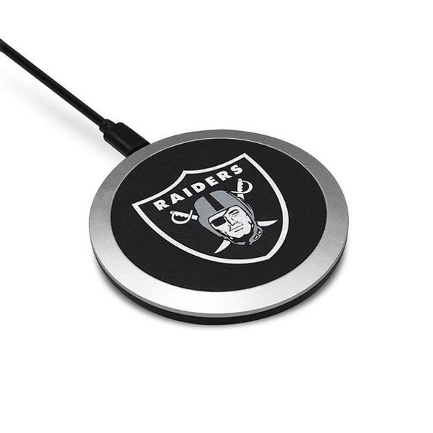 Las Vegas Raiders Wireless Charging Pad Round