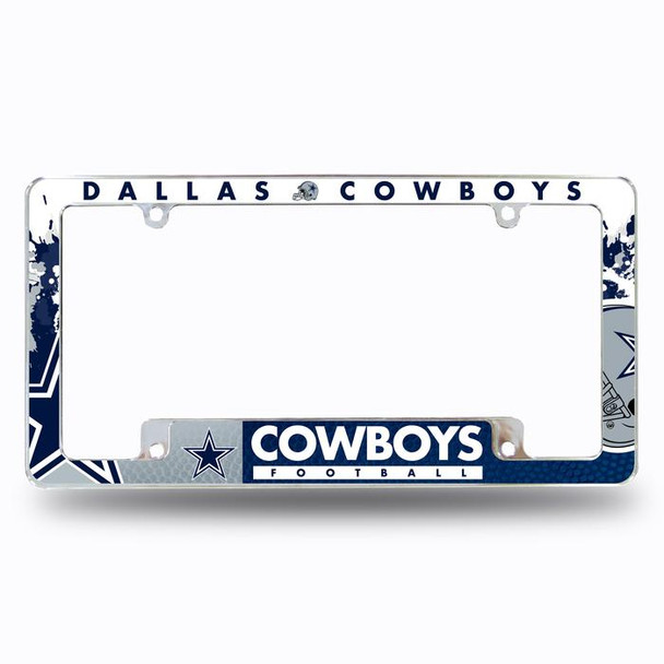 Dallas Cowboys All Over Chrome Frame