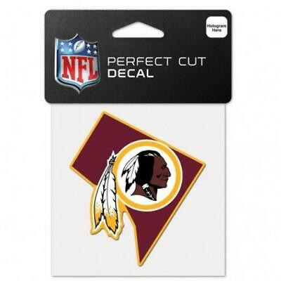 Washington Commanders Decal 4x4 Perfect Cut Color State Shape
