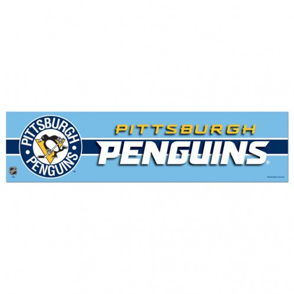 Pittsburgh Penguins Decal 3x12 Bumper Strip Style 3rd Jersey Logo Design