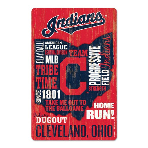 Cleveland Guardians Sign 11x17 Wood Wordage Design