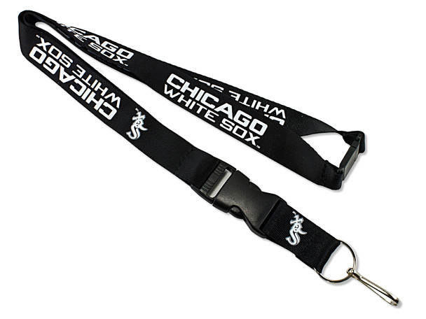 Chicago White Sox Lanyard Keychain ID Holder MLB Fan Accessory - Black