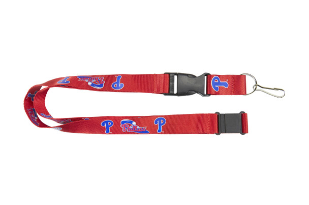 Philadelphia Phillies Lanyard Keychain ID Holder MLB Fan Accessory Red