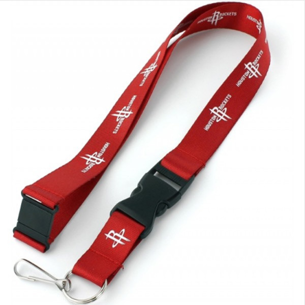 Houston Rockets Lanyard Keychain ID Holder NBA Fan Accessory Red