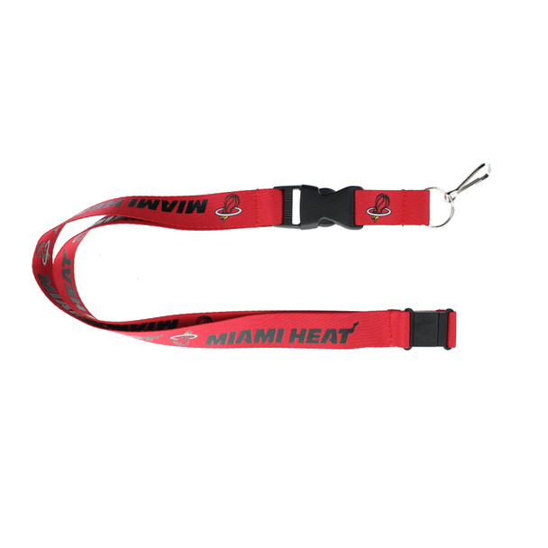 Miami Heat Lanyard Keychain ID Holder NBA Fan Accessory - Red