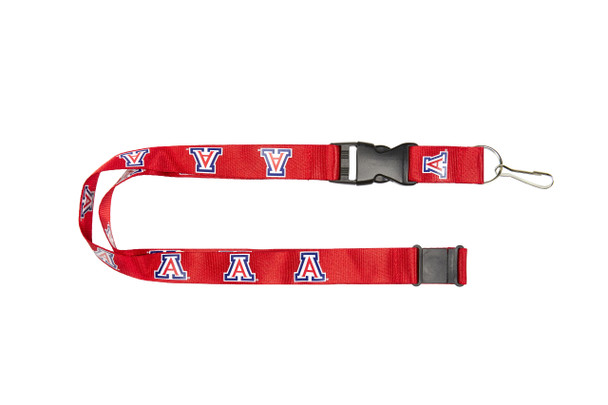 Arizona Wildcats Lanyard Keychain ID Holder NCAA Fan Accessory Red