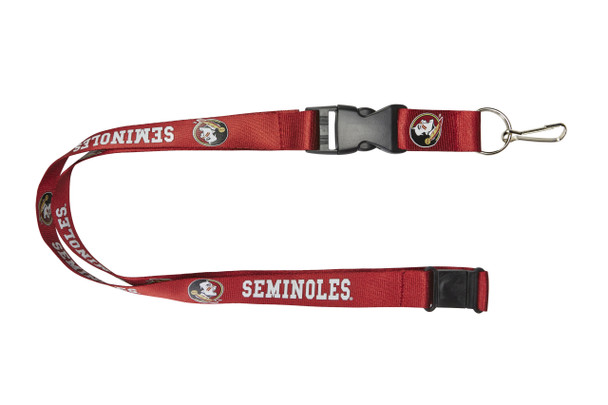 Florida State Seminoles Lanyard Keychain ID Holder NCAA Fan Accessory Maroon