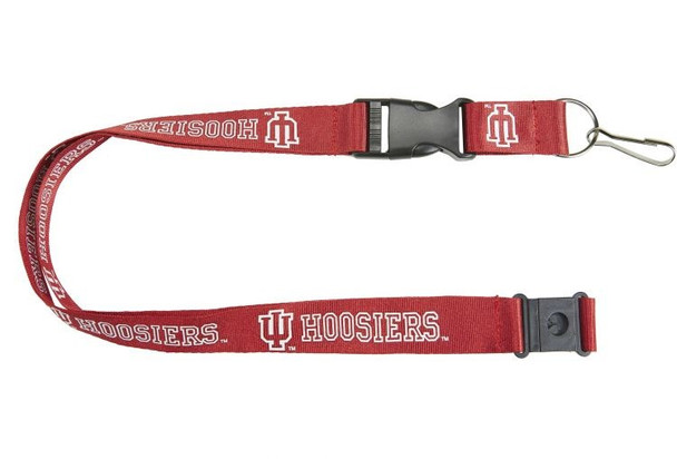 Indiana Hoosiers Lanyard Keychain ID Holder NCAA Fan Accessory Red