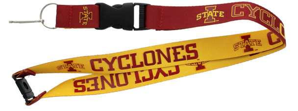 Iowa State Cyclones Lanyard Keychain ID Holder NCAA Fan Accessory Reversible
