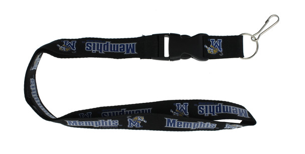 Memphis Tigers Lanyard Keychain ID Holder NCAA Fan Accessory Black