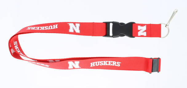 Nebraska Cornhuskers Lanyard Keychain ID Holder NCAA Fan Accessory Red