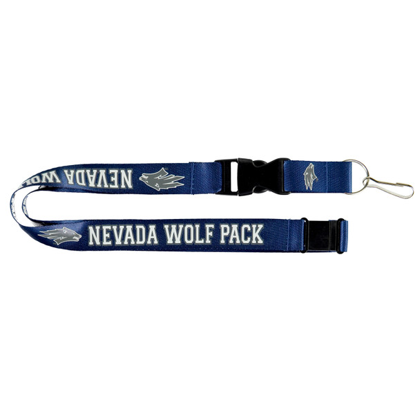 Nevada Wolf Pack Lanyard Keychain ID Holder NCAA Fan Accessory Navy