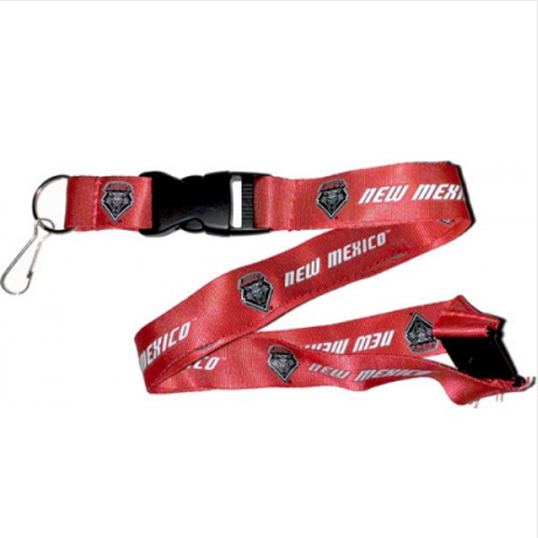 New Mexico Lobos Lanyard Keychain ID Holder NCAA Fan Accessory - Red