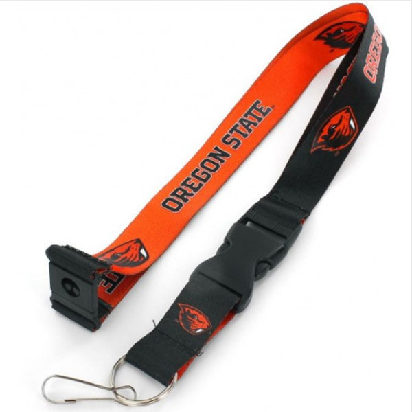 Oregon State Beavers Lanyard Keychain ID Holder NCAA Fan Accessory Reversible